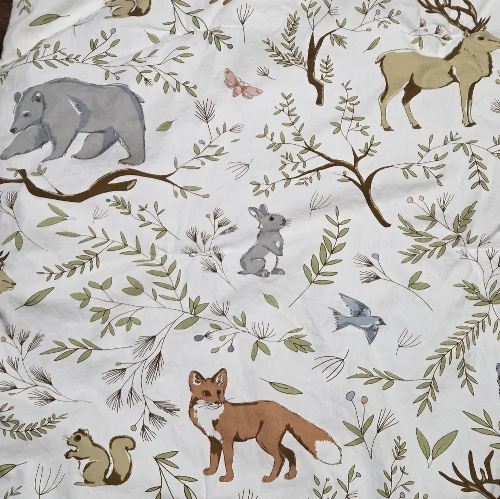 Sweet Jojo Woodland Forest Animals Baby Crib Comforter